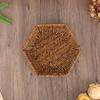 Imitation Rattan Hexagonal Storage Tray Basket Set