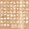 66-Piece Reusable Horse Pattern Painting Stencils for DIY Crafting On Wood, Walls, Stone, and Canvas