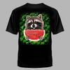 Raccoon Round Neck Black Oversized T-Shirt Fashion Casual Top Simple Style Streetwear Summer 3D Short Sleeve Men's T-Shirts
