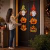 2 Pack Halloween Door Curtain with Hanging Ornaments, Scary Decorations for House Party