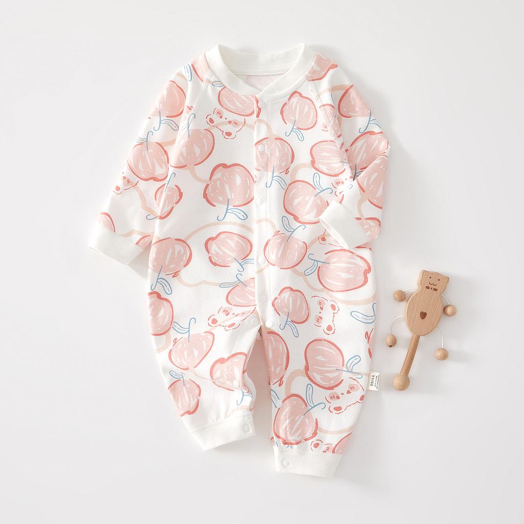 Infant Cotton Romper Spring Autumn Newborn Baby Seamless Onesie Soft Underwear Jumpsuit Crawling Clothes for Boys Girls