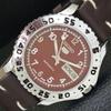 CLASSIC RESTORED SEIKO 5 AUTOMATIC JAPAN MENS RED COLOR DIAL WATCH A500818-5 R154-a500818