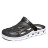 Slippers men's summer outer wear non-slip thick-soled wear-resistant driving hole shoes men's sports and leisure beach half-drag sandals