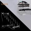 Cutter Storage Rack Acrylic Cutlery Holder Transparent Universal Cutter Display Stand Counter-top Organizer for Kitchen Restaurant