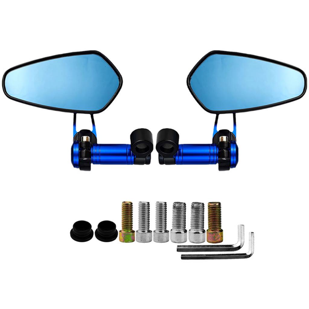 Anti Glares Motorcycle Rearview Mirror Broad Field Of View Shockproof Construction Easy Mounting