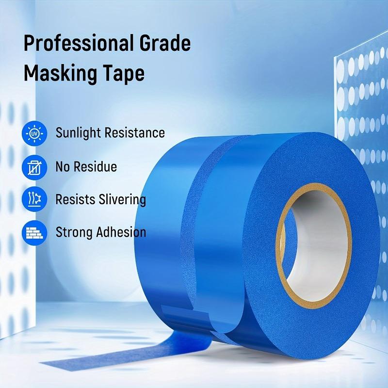 7 Rolls Blue Painter Tape Adhesive Masking Tape for Home Office School DIY Art Crafts Labels