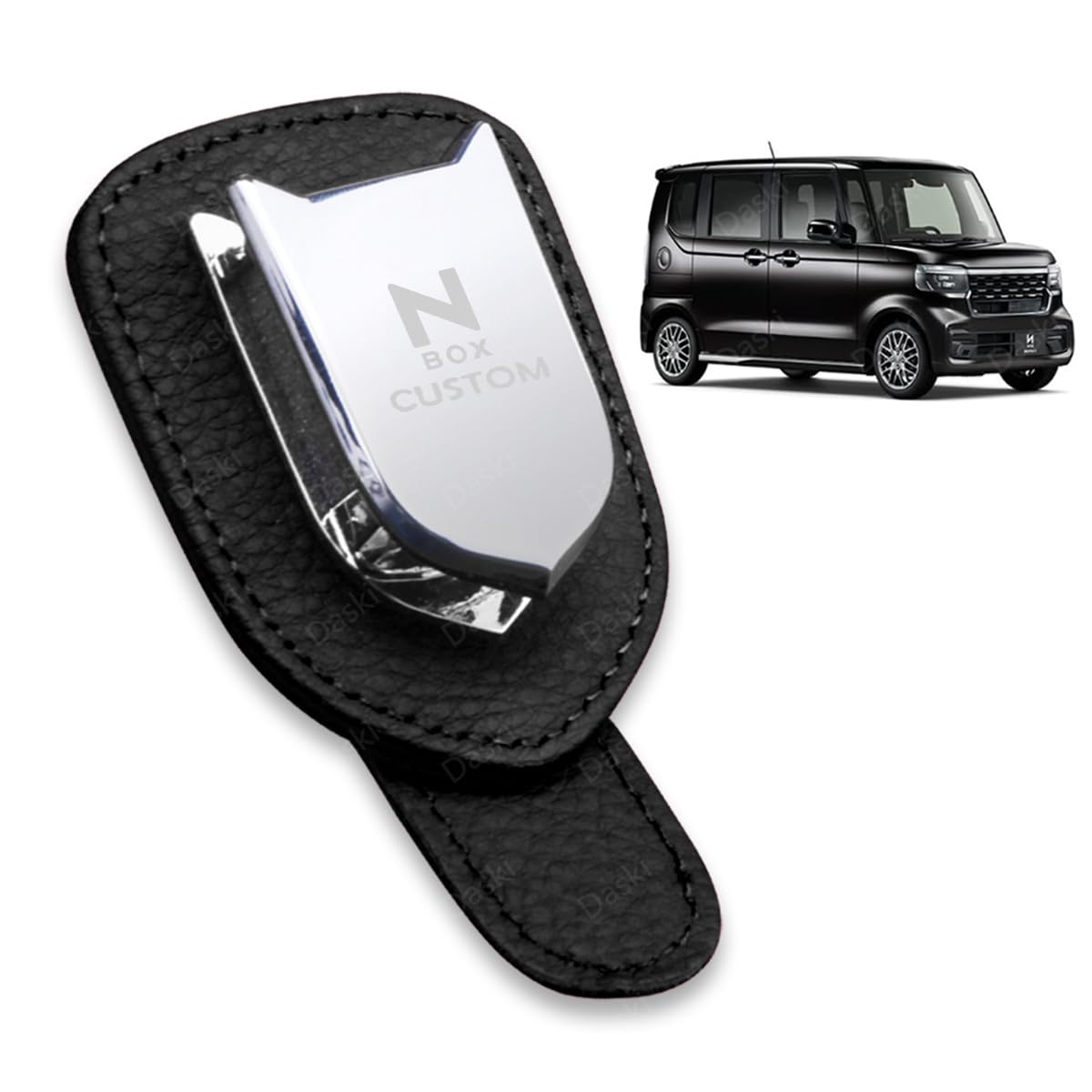 

Glasses Holder for Compatible with All Series Customs Leather Sunglasses Car Sun Car Car Safe Easy Black N-BOX Custom, N-BOX (JF3, JF4, JF5, JF6,