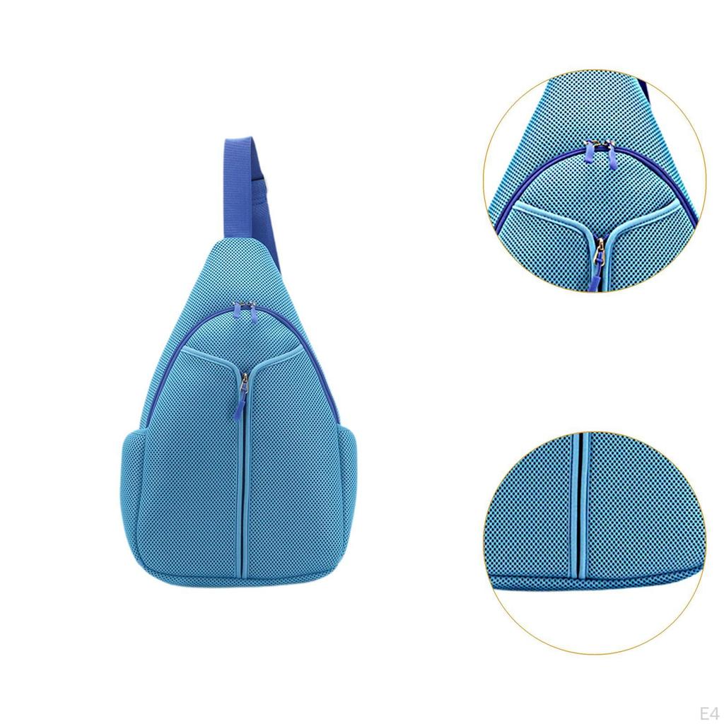 Umhängetasche Tennis Atmungsaktiv Verstellbar Leichtgewicht Crossbody Rucksack für Badmintonschläger