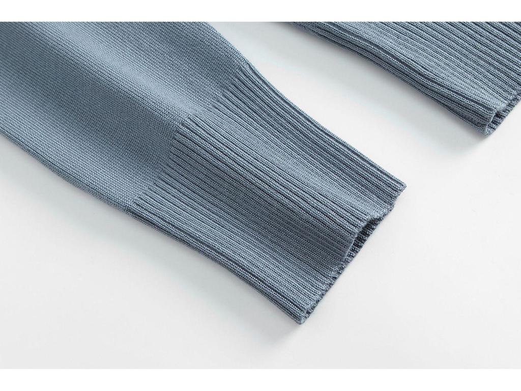 Plus Size V-Neck Cardigan Sweater for Women - Solid Color Knitted Top, Fits Up to 180 Pounds