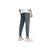 Fila Solid Color Logo Label Elastic Waist Straight Fit Sports Pants Men Bottoms Seasonal-Gray A11M321608FDY