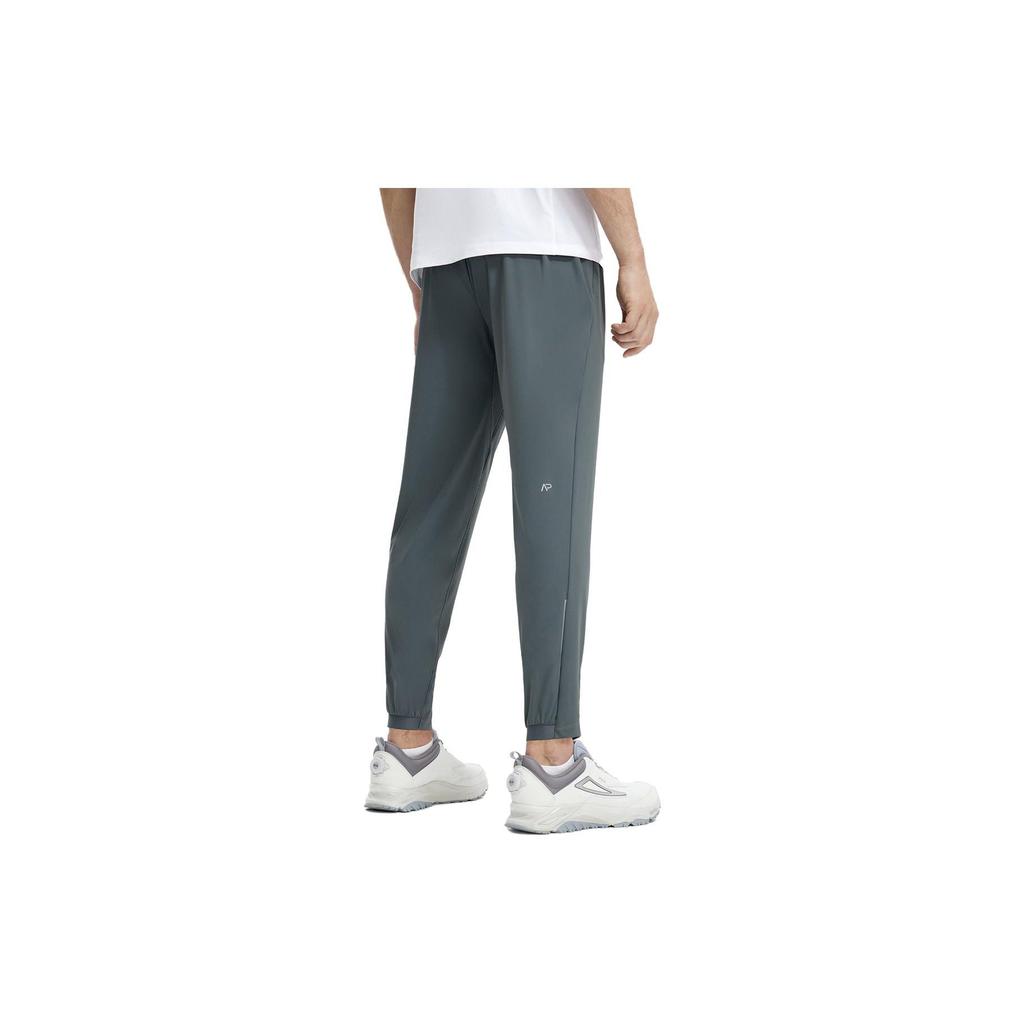 Fila Solid Color Logo Label Elastic Waist Straight Fit Sports Pants Men Bottoms Seasonal-Gray A11M321608FDY