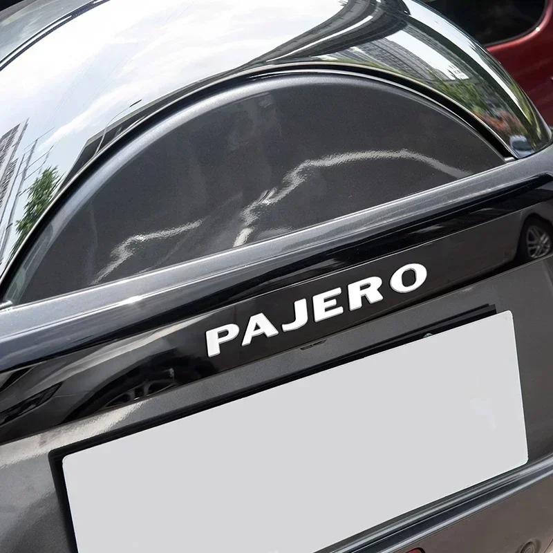 1pcs Metal 3D Car Rear Letter Trunk Emblem Hood Badge Sticker For Mitsubishi Pajero V31 V32 V33 V93 V97 V73 Auto Accessories