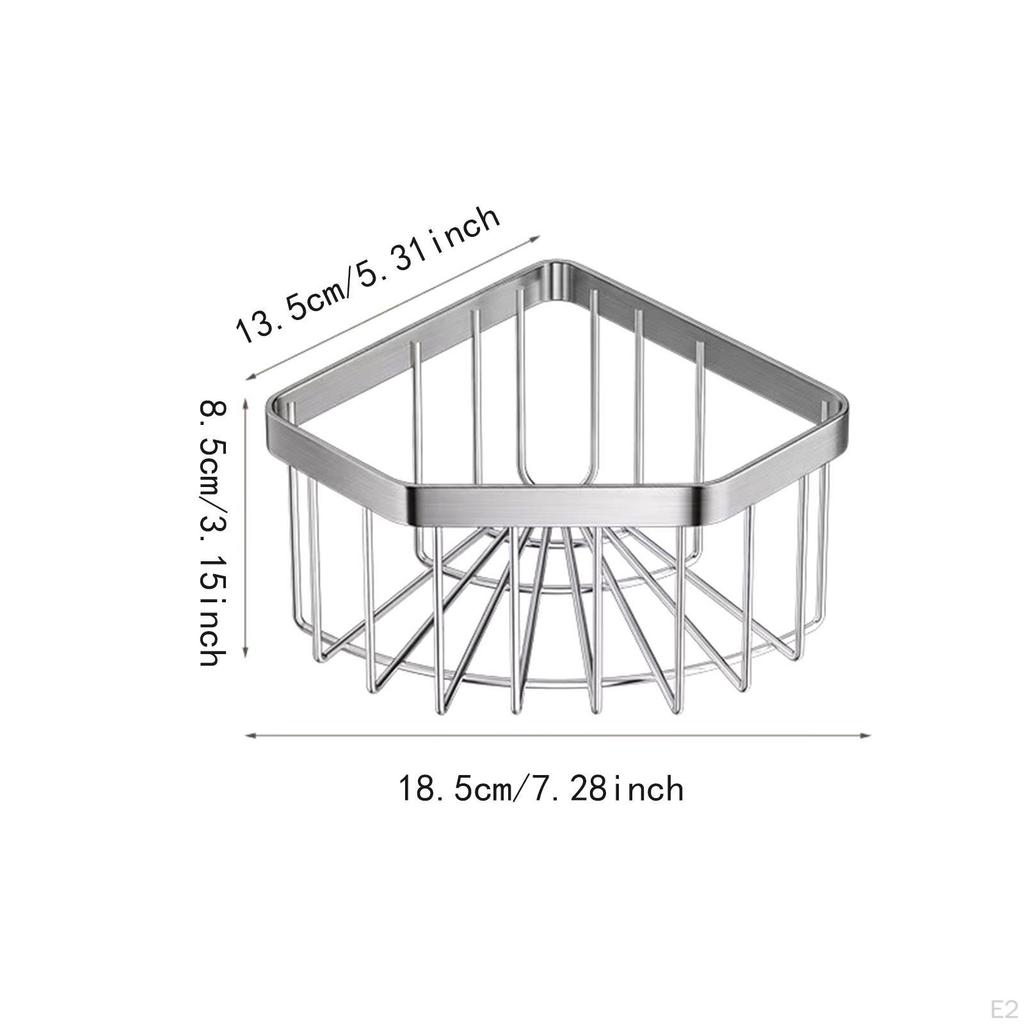 Spülbecken Ecke Schwammhalter Hängekorb Geschirrtuchhalter Zuhause mit Aufklebern Vielseitig Edelstahl
