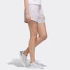 Adidas Neo Letter Print Lace-Up Sports Shorts Women Shorts Light-Purple FK9935