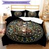 Royal Cats Kingdom Pattern Bedding,Quilt Set Quilt Cover Pillowcase Home Birthday Gift (1*duvet cover+2*pillowcase,without core)