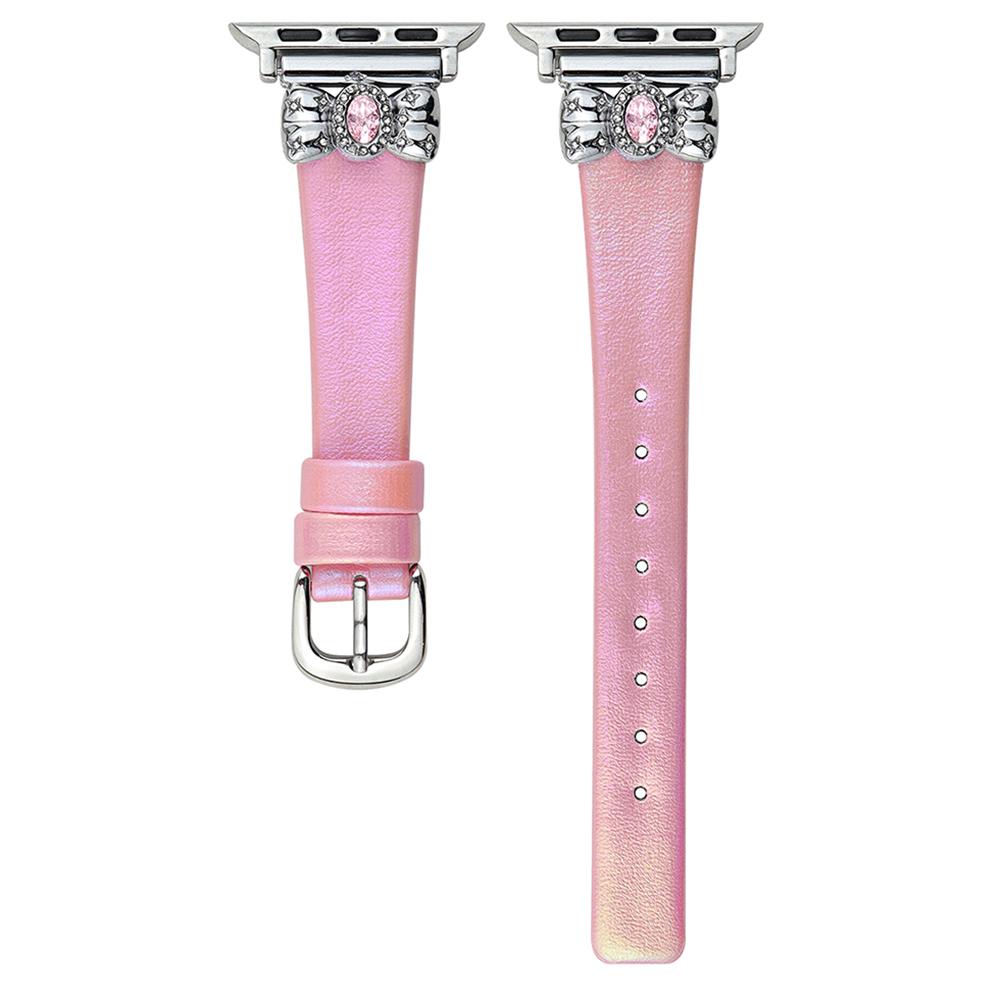 Watch Strap for Apple Watch Series 10 Ultra 9 8 7 SE 6 5 4 3 2 1 46mm 49mm 45mm 44mm 42mm Leather Band Butterfly Joint