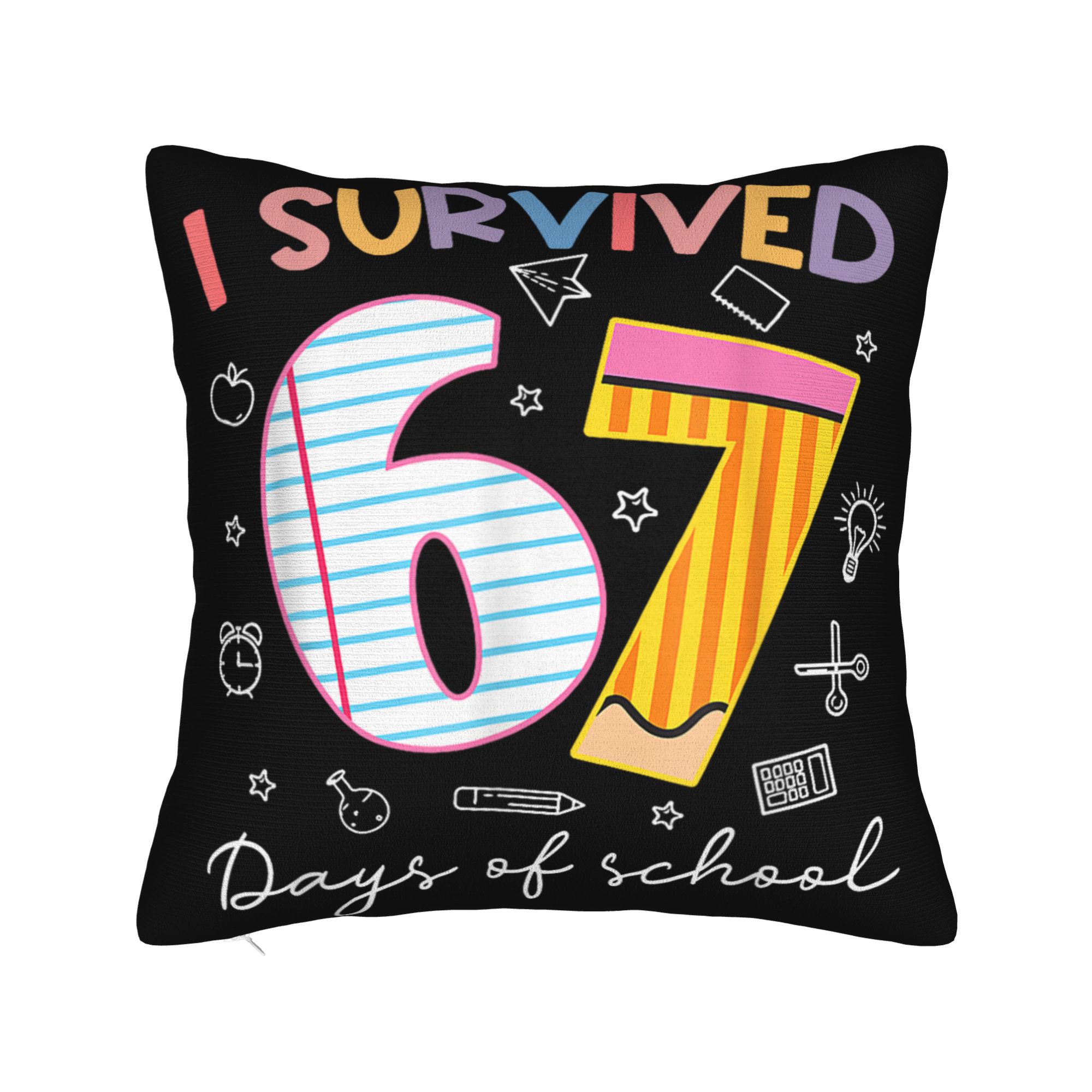 

6 7 Christmas 67 Santa Pillow Case Comfy Pillow Cover For Sofa Home Decoration Kawaii Pillowcases 12x12Inch