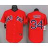 Boston Red Sox 34 Ortiz Maglia da Baseball Manica Corta Unisex Abbigliamento per Fan Misto Cotone