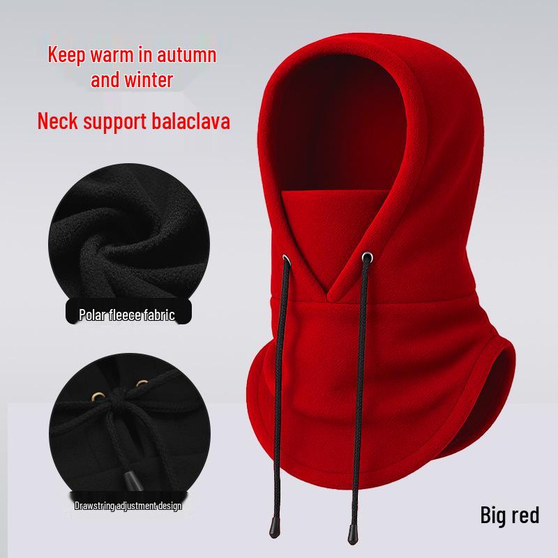Adjustable Winter Fleece Ski Mask & Neck Warmer Pullover Hat