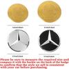 For Mercedes Benz W211 W203 W204 W210 W124 AMG W202 CLA W212 W205 3D Aluminum Car Styling Steering Wheel Badge Sticker Accessory