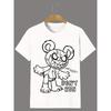 Men's Casual "Don't Run" Bear Print Crew Neck Short Sleeves T-Shirts For Summer