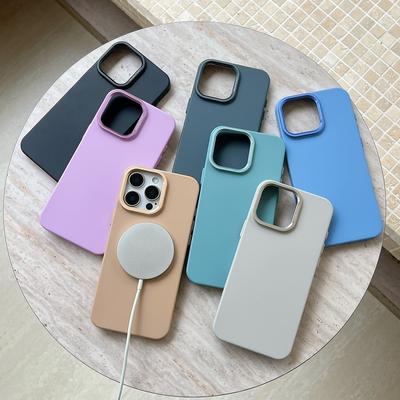 Colore Solido per Magsafe Cover Posteriore Rigida in PC per iPhone 16 Pro 15 14 Pro Max 13 Ricarica Wireless Antiurto Sottile Magnetica Opaca Copri Telefono