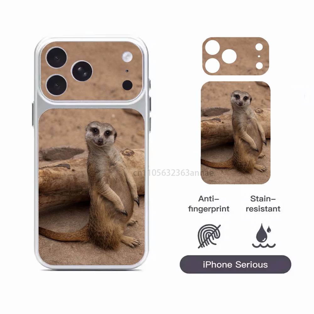 Cute Baby Meerkat Removable HD/Matte Full Coverage Films For iPhone 17 Pro Max 17 Pro