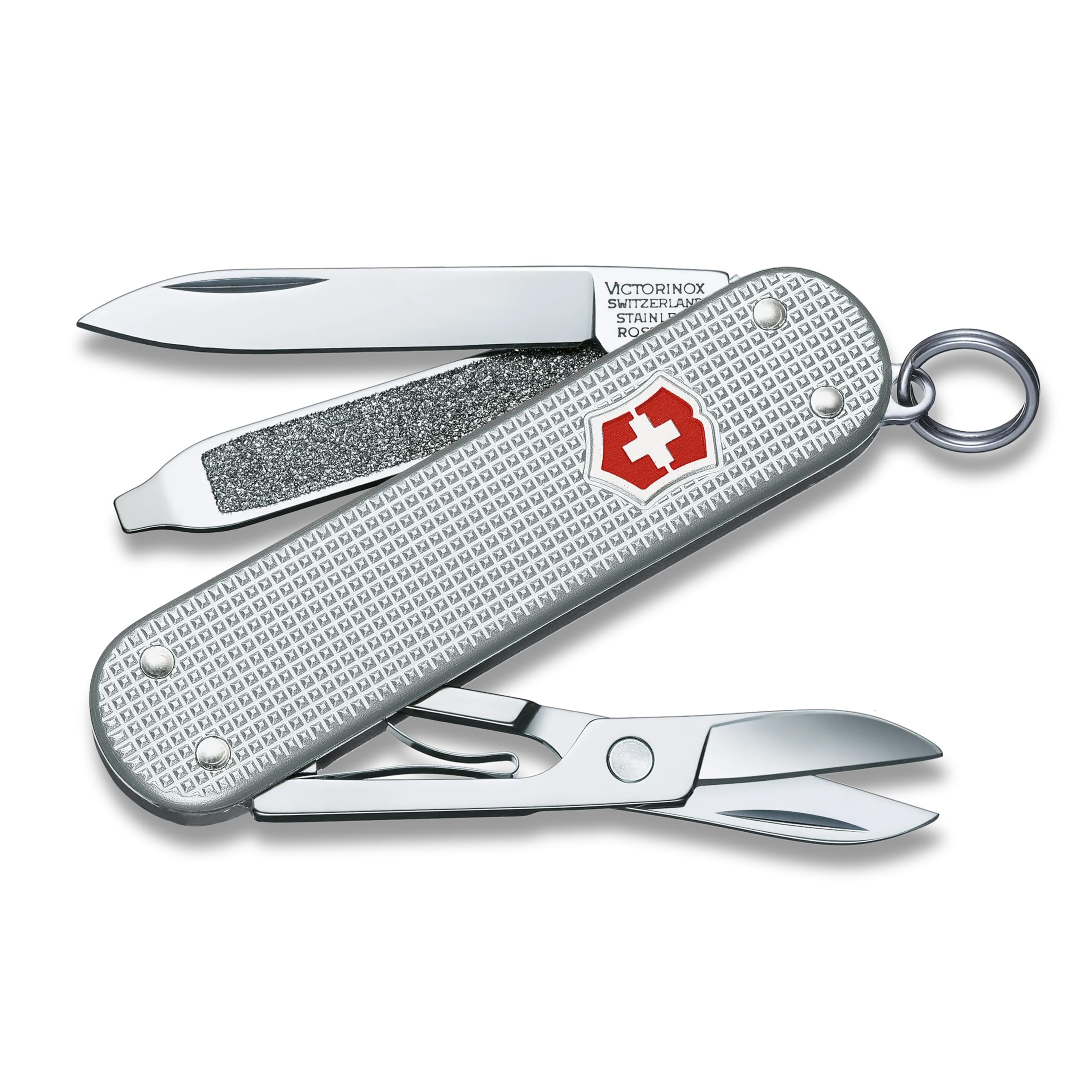 

VICTORINOX Classic SD ALOX Швейцарский армейский нож для активного отдыха Включает плоскую отвертку и нож для ногтей, Многофункциональный для кемпинга, Ножницы, Отвертка, Пилка,