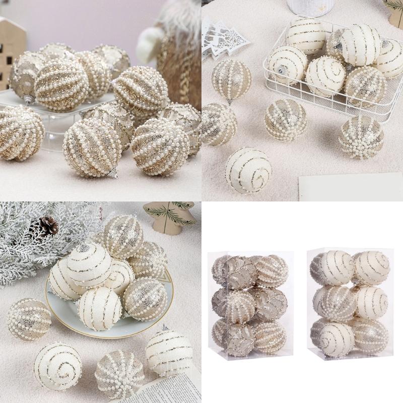 Shatterproof Christmas Tree Hanging Pendants Shimmering Baubles for Holiday Decoration Indoor and Outdoor Ornament