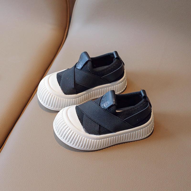Girls' canvas shoes 2025 spring and autumn new non-slip children's soft-soled kindergarten shoes casual baby girl board shoes