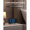 Projection Alarm Clock with FM Radio, USB Charging Port, 0-100% Dimmer, Dual Alarms, HD LED Display, 30 Preset Stations, Sleep Timer, 5 Alarm Sounds,