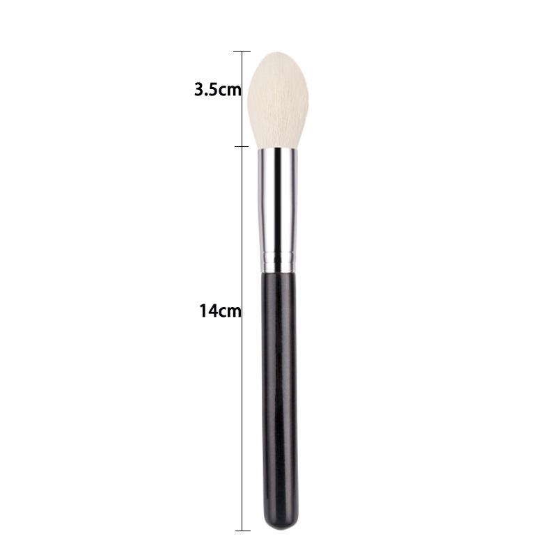 Large Flat & Angled Powder Brush with Soft Bristles for Foundation, Contour, and Blush