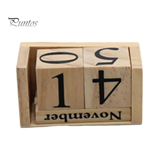 

Деревянные блоки настольный календарь месяц дата дисплей многоразовый фермерский деревенский цельный деревянный вечный календарь домашний офис настольное украшение