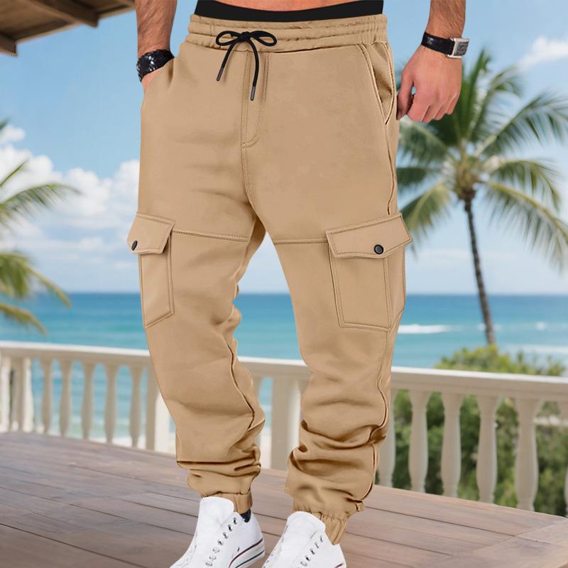 2026 New Autumn and Winter Fashionable Drawstring Loose Casual Pocket Trousers