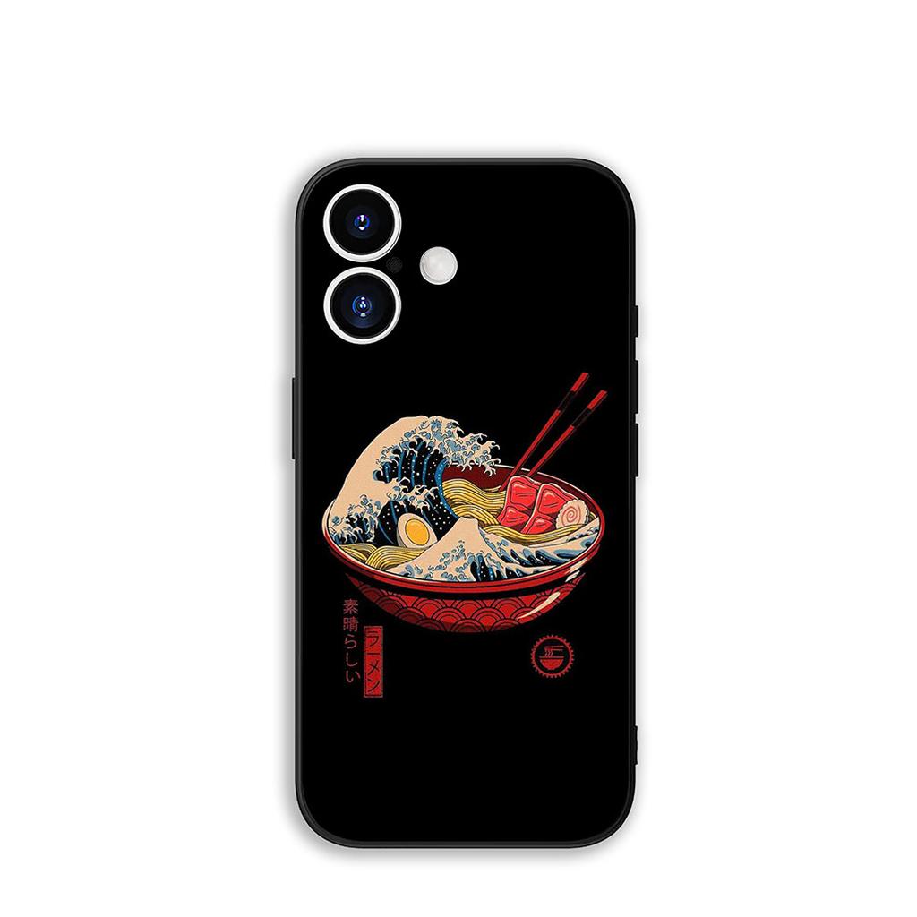 Japanese Style Samurai Hannya Unique Phone Case for iPhone 17 16 15 14 13 12 11 Series Pro Max Plus Double Layer Protection