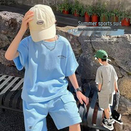 2024 Summer Sports Suit for Girls: Loose Shorts and Short Sleeves for Kids