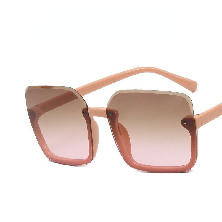 Fashion Retro Gradient Beach UV400 Lens UV Protection Square Sunglasses Ladies Men