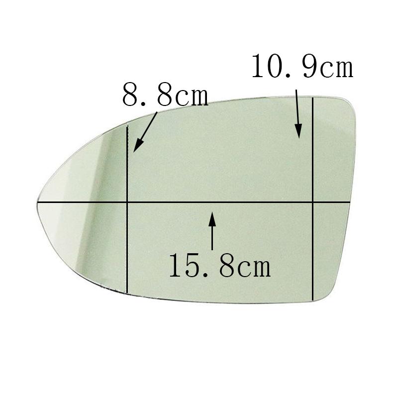 Auto lewe prawe podgrzewane skrzydło tylne szkło lustrzane dla VW Passat B8 3G 2017 2018 CC Arteon 3G0857521