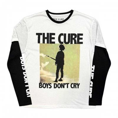 The Cure Unisexowy Męski T-shirt z Długim Rękawem Warstwowy DonÂ´t Cry Box
