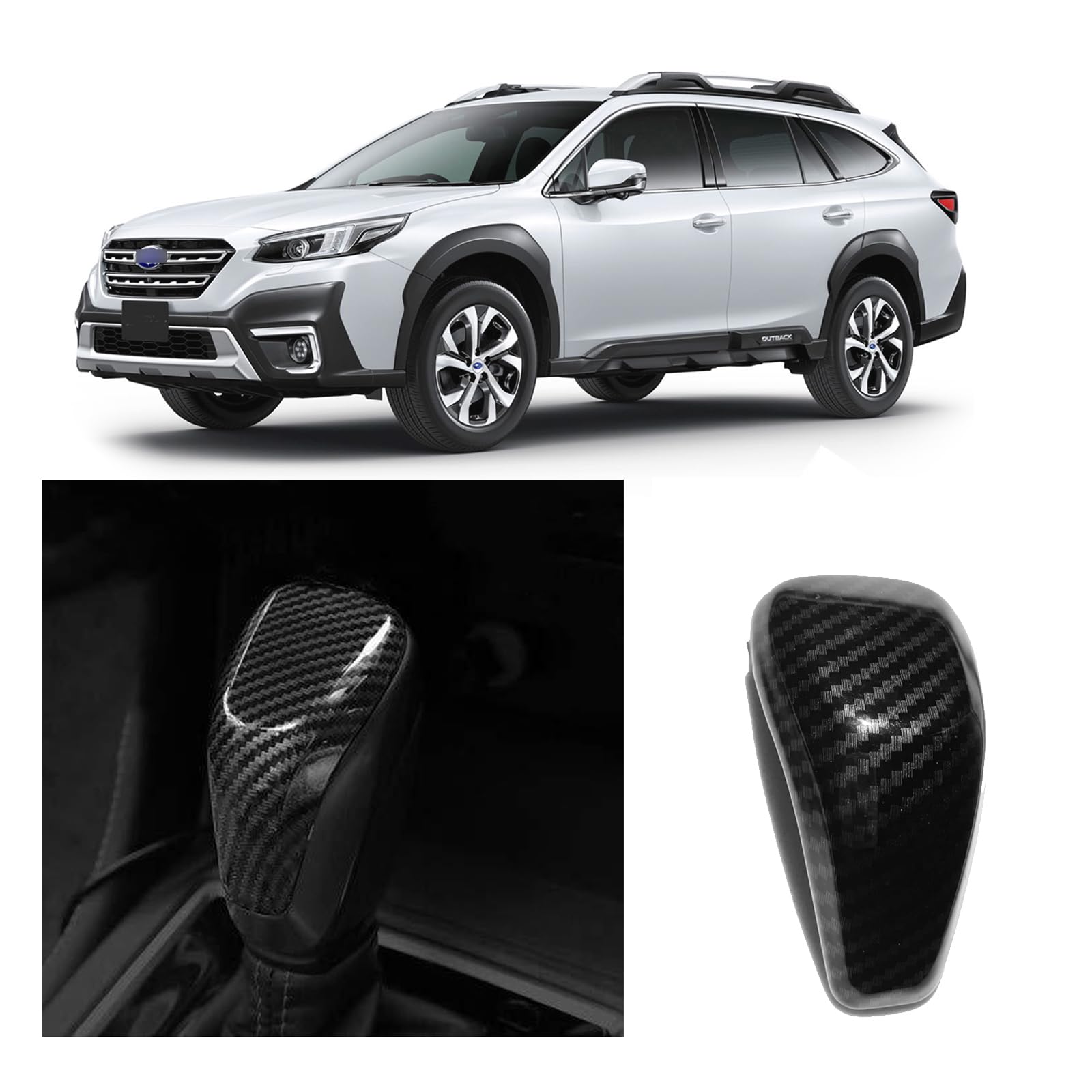

Shift Knob Cover for Subaru Outback New BT5/BT9 2021~ Shift Grip Cover Shift Knob Protector чёрный