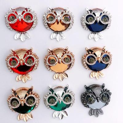 Owl Refrigerator Magnets: DIY Jewelry & Clothing Accessories with Diamond Stickers
