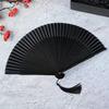 Handmade Bamboo Folding fan,Vintage Chinese/Japanese Elegant cooling fan with, collapsible personal fan for Women