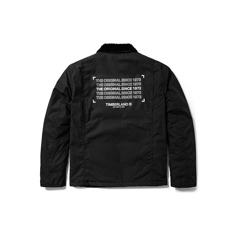 Timberland Men's Sherpa Collar Insulated Workwear Jacket Black A5VD5-001