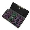 Portafoglio da donna di marca Pochette Borsa lunga luminosa Borsa per carte da donna Borse femminili geometriche di moda