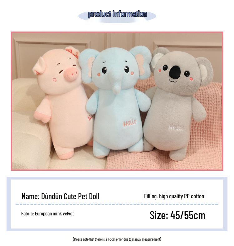 Cute Koala Capybara Plush Doll Hugging Pillow - Birthday Gift for Girls