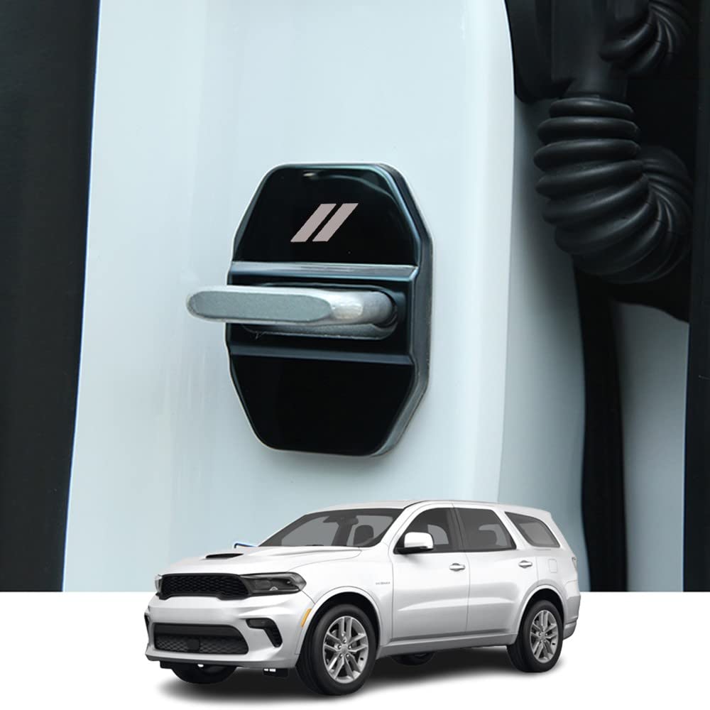 

Kakash Custom Interior Accessories for Dodge Charger 2011-2022 Durango 2011-2023 Stainless Steel Car Door Lock Latches Cover,Car Door Lock Protector чёрный