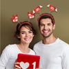 1 Valentine's Day Love Themed Headband for Valentine's Day Party Romantic Outfit with Love Elements and Diverse Design Styles