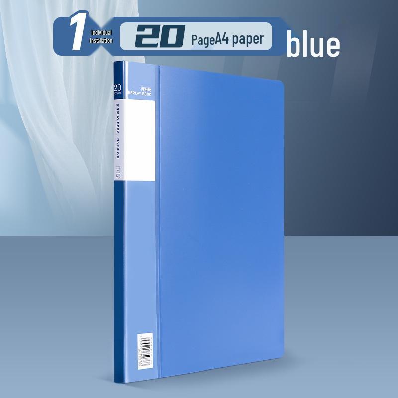A4 Transparent Document Holder - Office File Folder & Test Paper Storage Clip