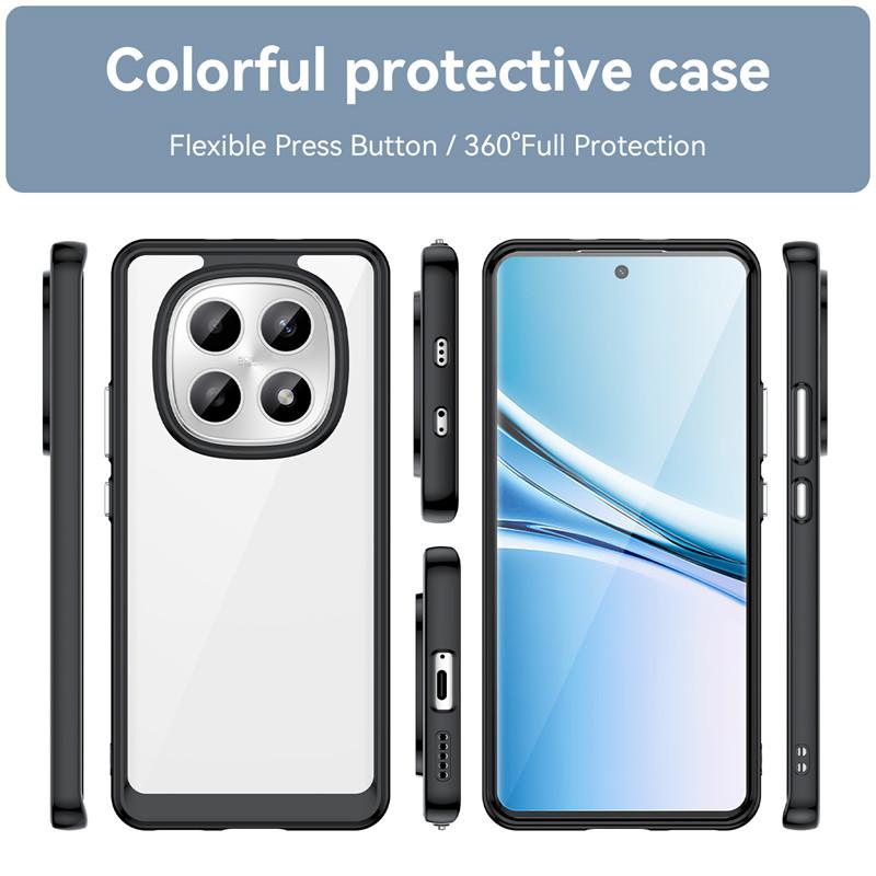For Xiaomi Redmi Note 15 China Case Xiaomi Redmi Note 15 China Cover Shockproof Clear PC + TPU Silicone Protective Phone Cover