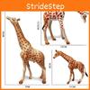 Animal Zoo Pvc Miniature Giraffe Family Static Model Set For Collectors And Kids